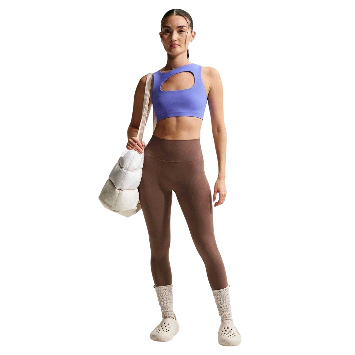 Brown - Front - Nike Womens-Ladies Performance Leggings