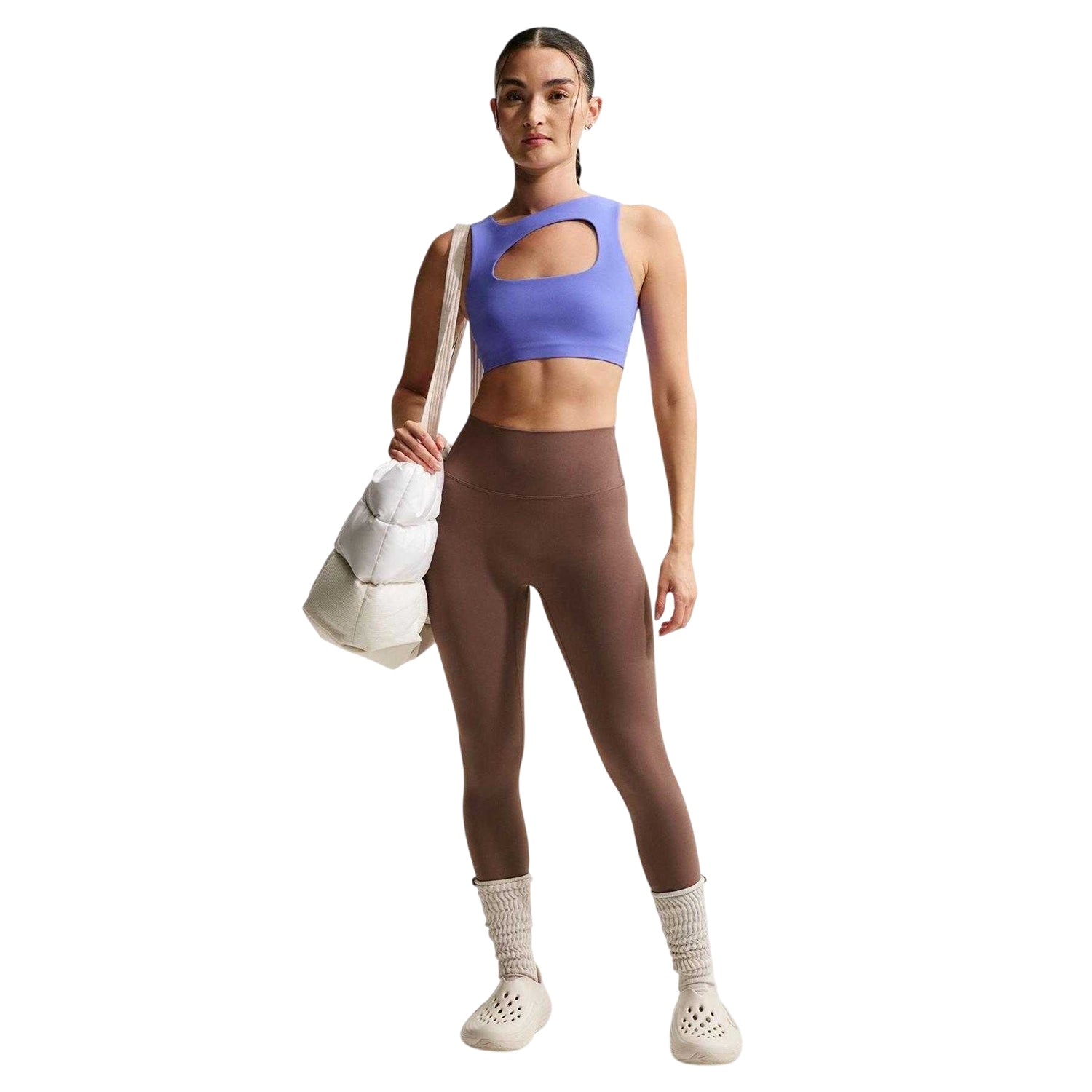 Brown - Front - Nike Womens-Ladies Performance Leggings