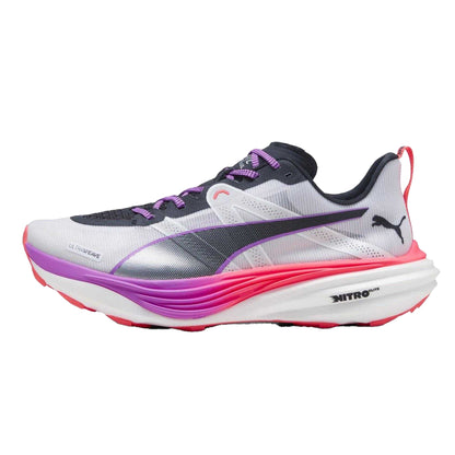 White-Purple-Red-Black - Back - Puma Mens Deviate Nitro Elite Running Shoes