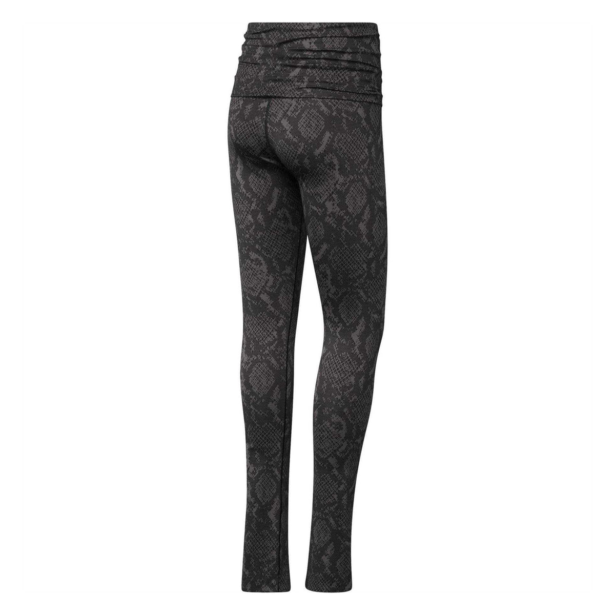 Python Green - Back - Adidas Womens-Ladies Stella McCartney Split Skinny Leggings