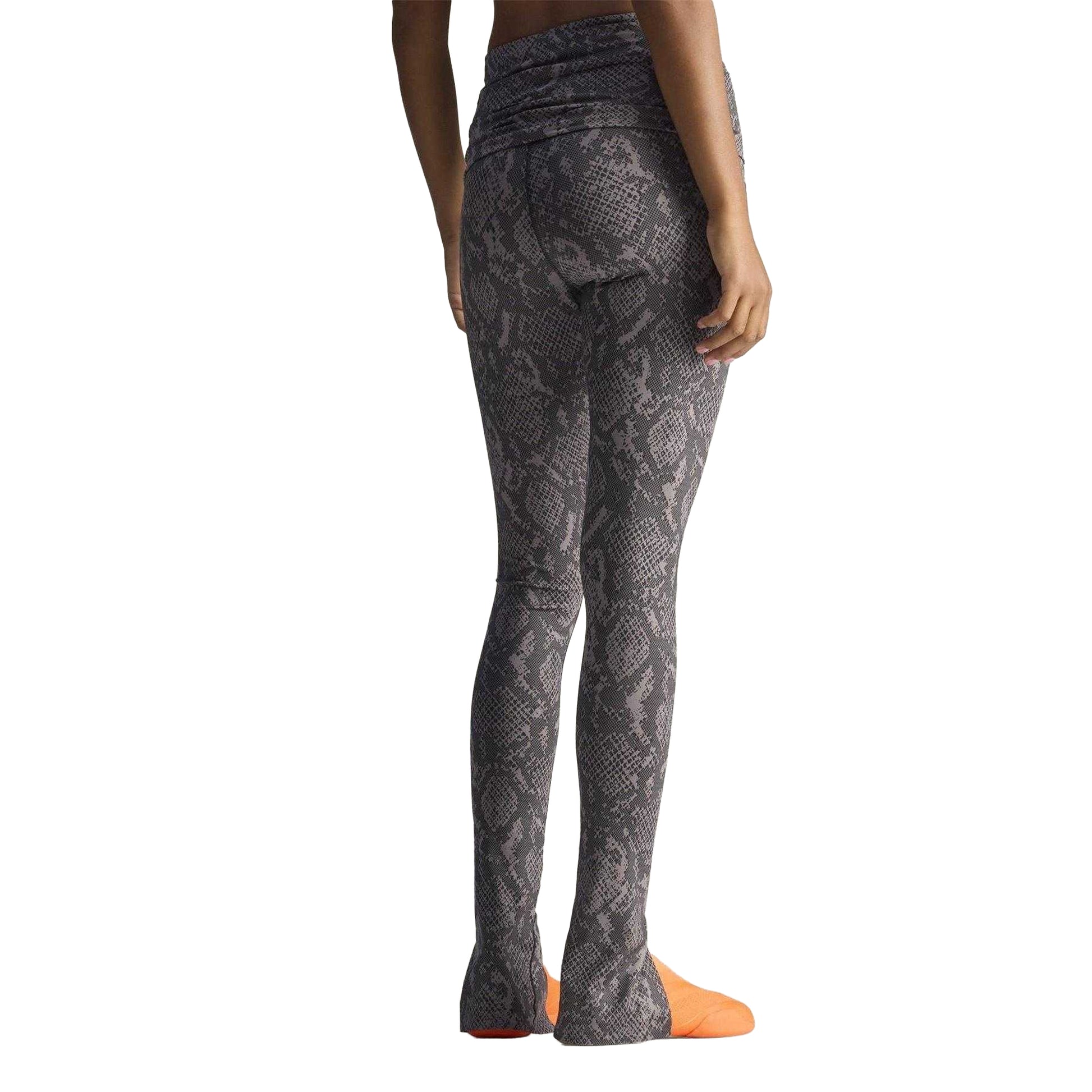 Python Green - Pack Shot - Adidas Womens-Ladies Stella McCartney Split Skinny Leggings