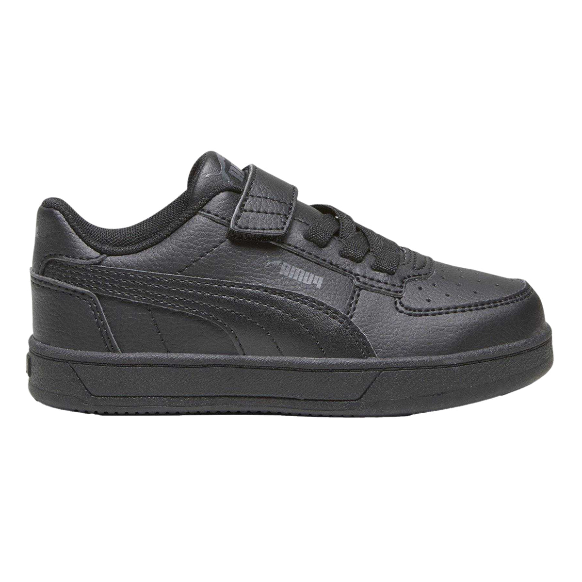 Black - Back - Puma Childrens-Kids Caven 2.0 Logo Trainers