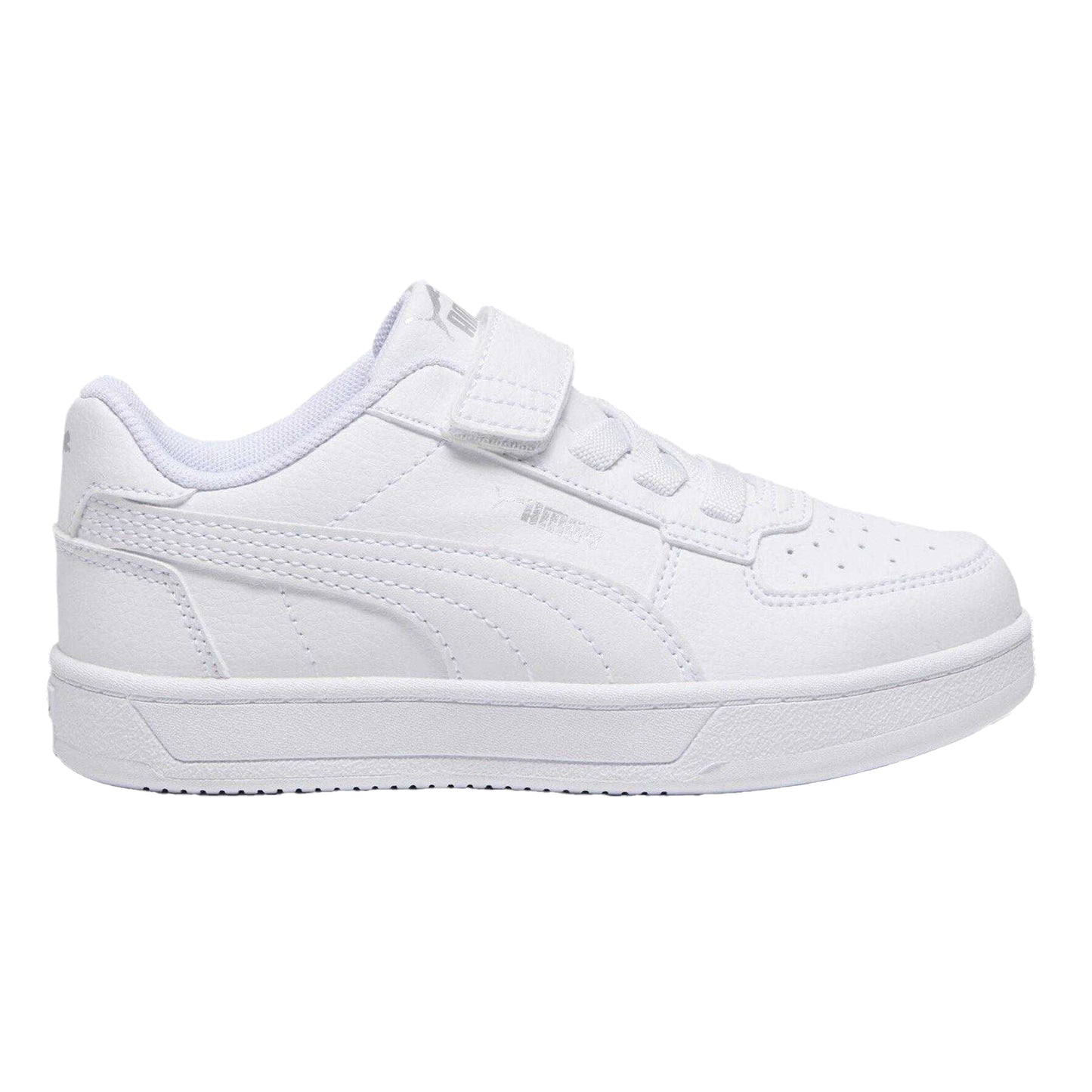 White - Front - Puma Childrens-Kids Caven 2.0 Logo Trainers