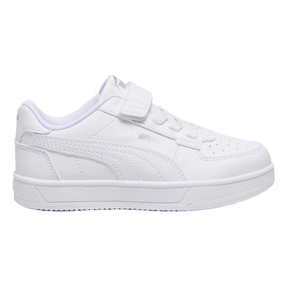 White - Front - Puma Childrens-Kids Caven 2.0 Logo Trainers