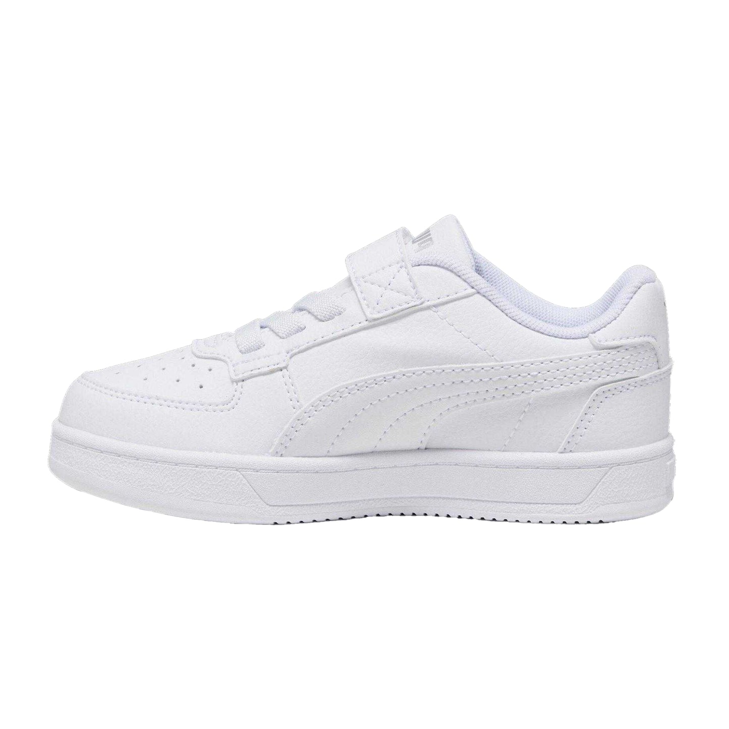 White - Back - Puma Childrens-Kids Caven 2.0 Logo Trainers