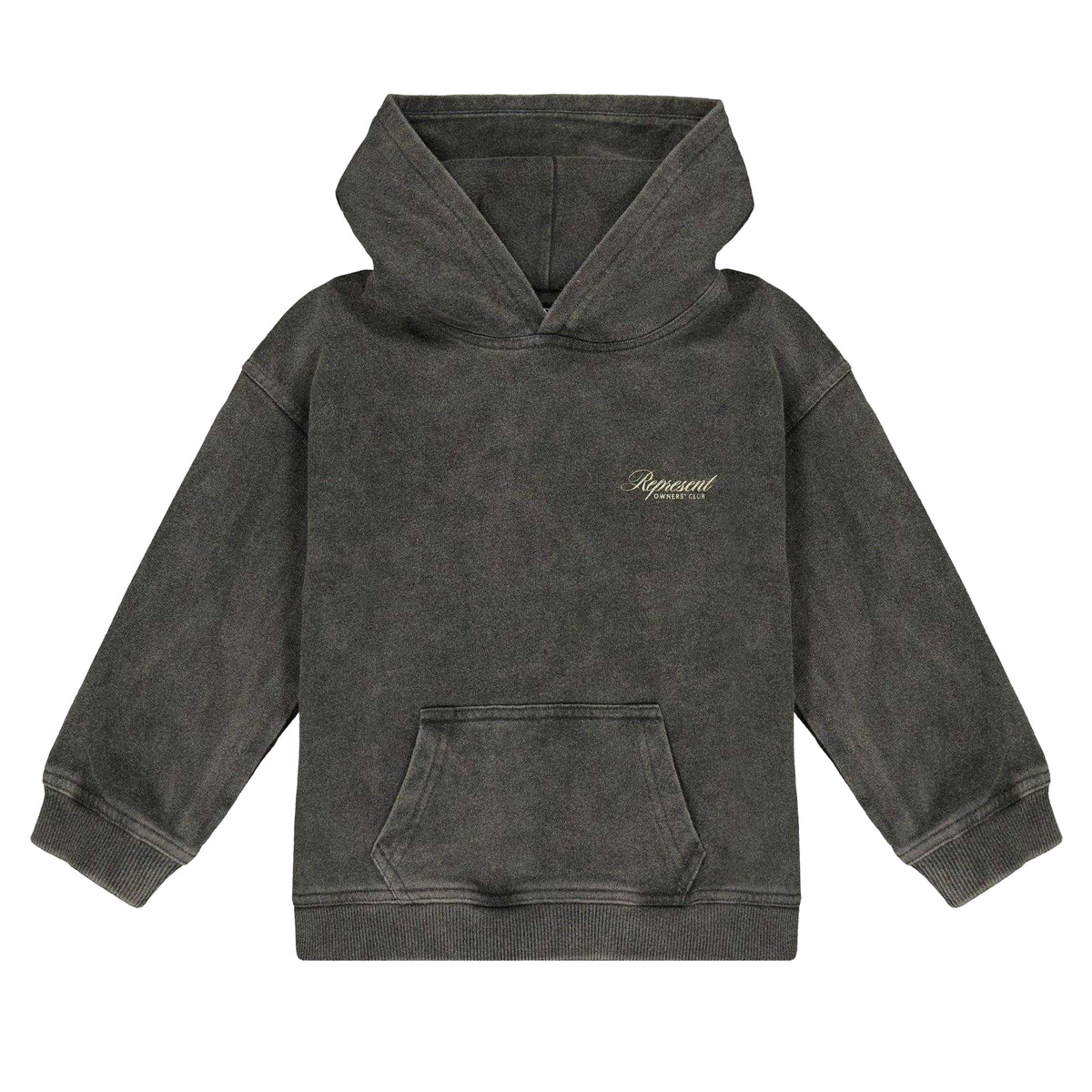 Vintage Grey - Front - Represent Childrens-Kids Owners Club Relaxed Fit Hoodie