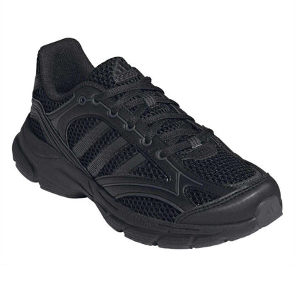 Triple Black - Pack Shot - Adidas Boys Spiritain 3 Stripes Trainers