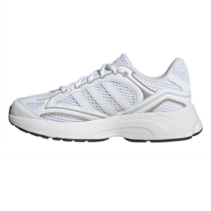 Triple White - Side - Adidas Boys Spiritain 3 Stripes Trainers