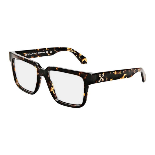 Dark Havana Brown - Front - Off-White Unisex Adult Style 80 Glasses
