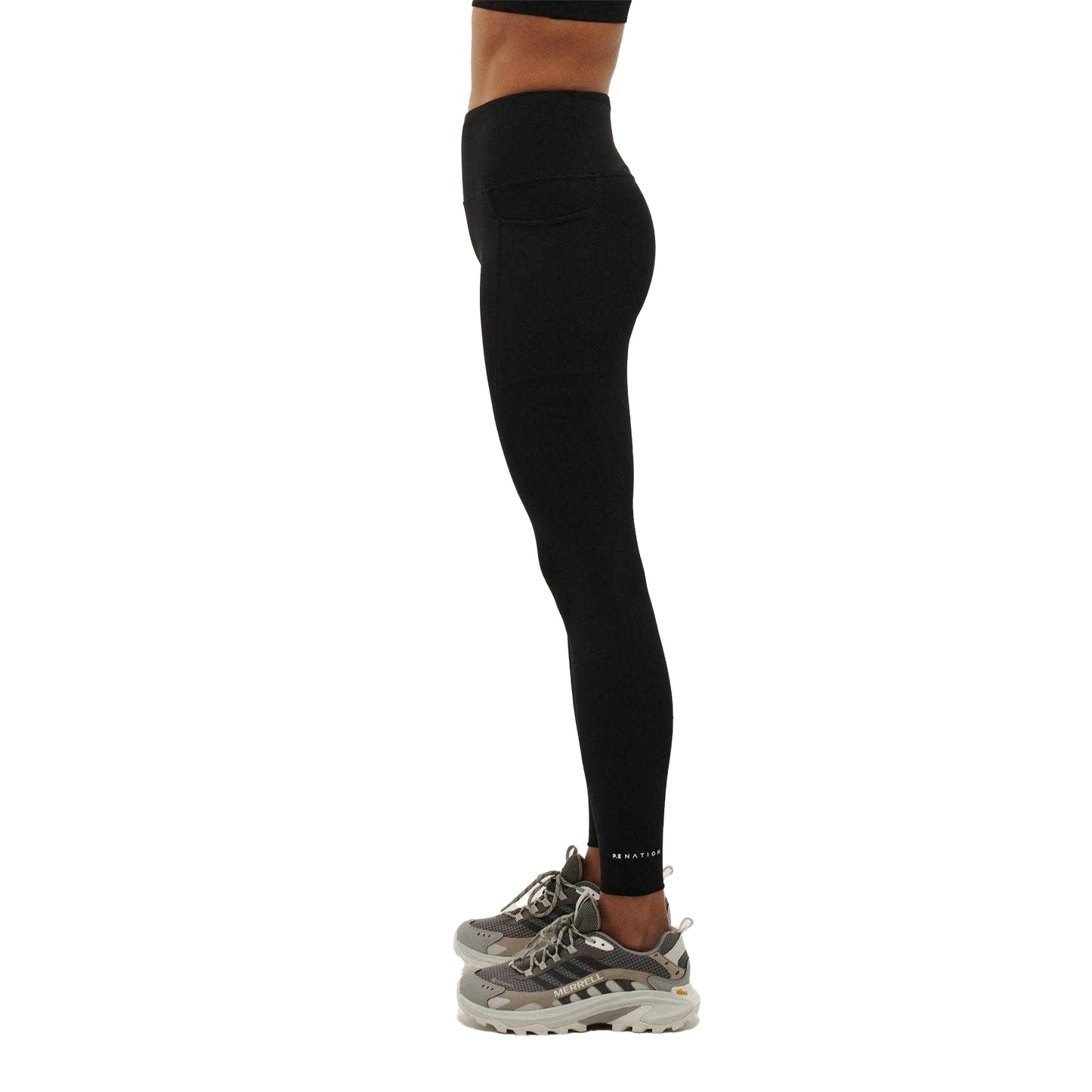 Black - Side - PE Nation Womens-Ladies Recalibrate Leggings