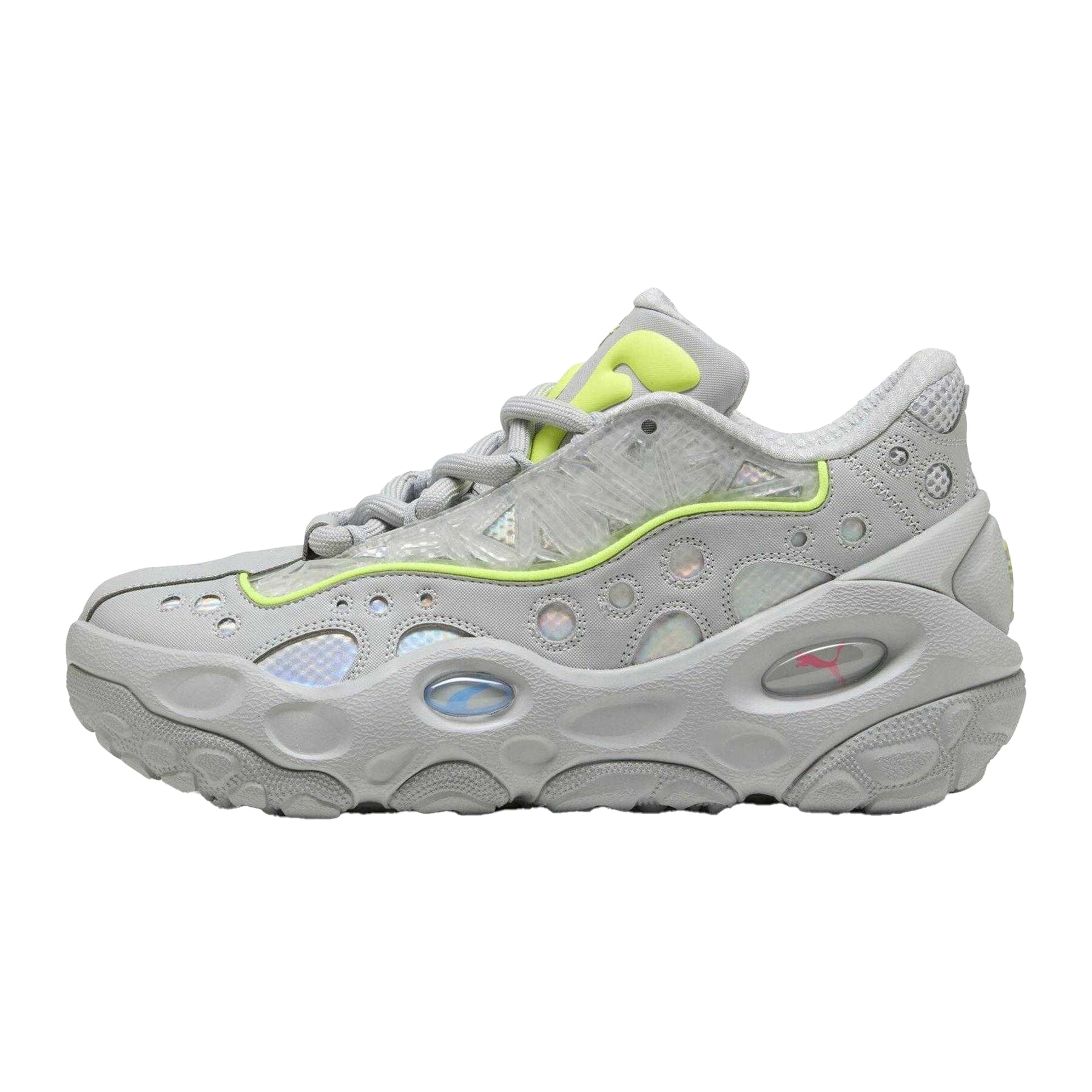 Grey - Back - Puma Mens La Franc Trainers
