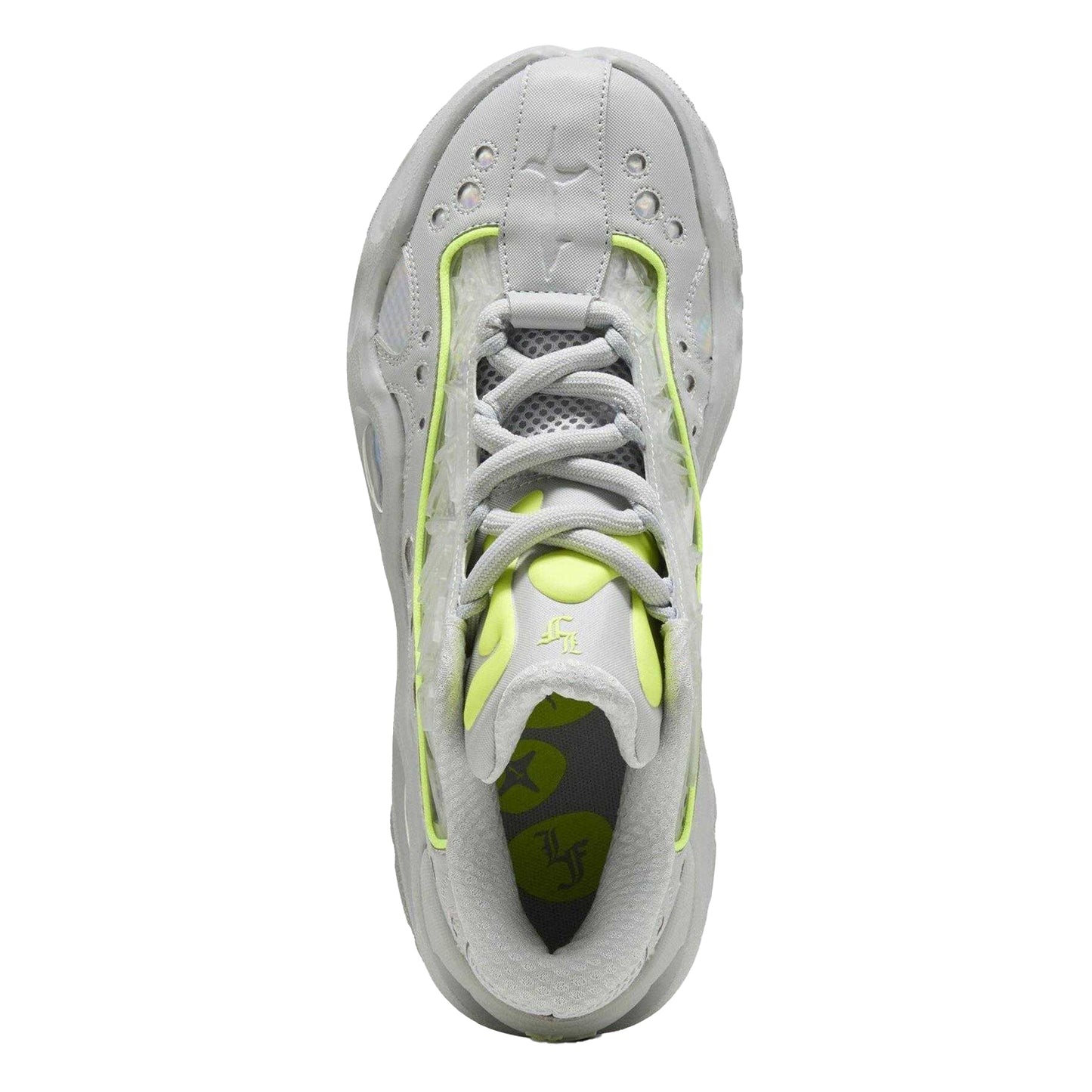 Grey - Side - Puma Mens La Franc Trainers