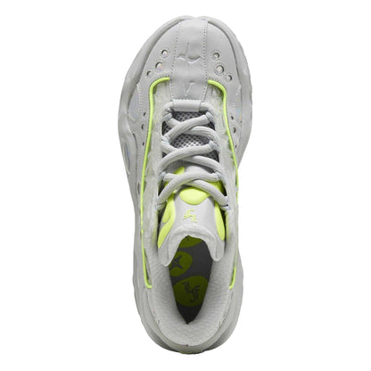 Grey - Side - Puma Mens La Franc Trainers