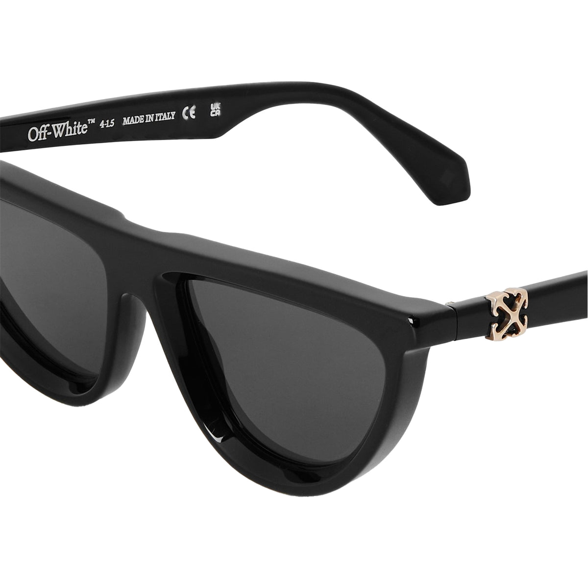 Black-Grey - Side - Off White Off Jasper Cat Eye Sunglasses