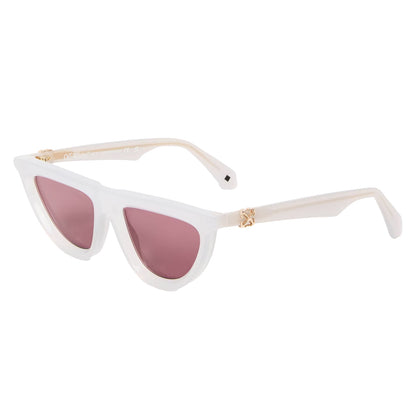 Grey-Burgundy - Front - Off White Off Jasper Cat Eye Sunglasses