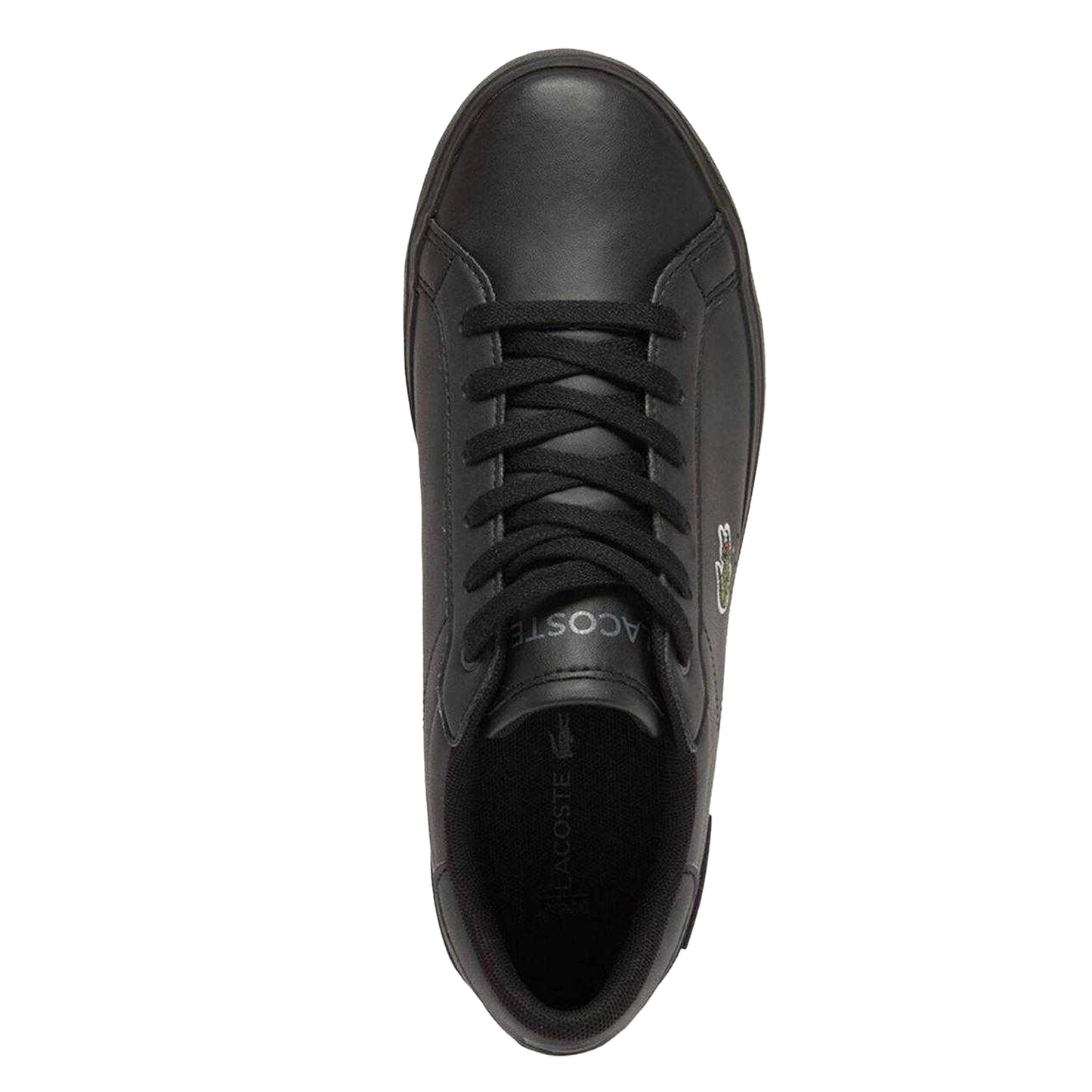 Black - Back - Lacoste Childrens-Kids Powercourt Trainers