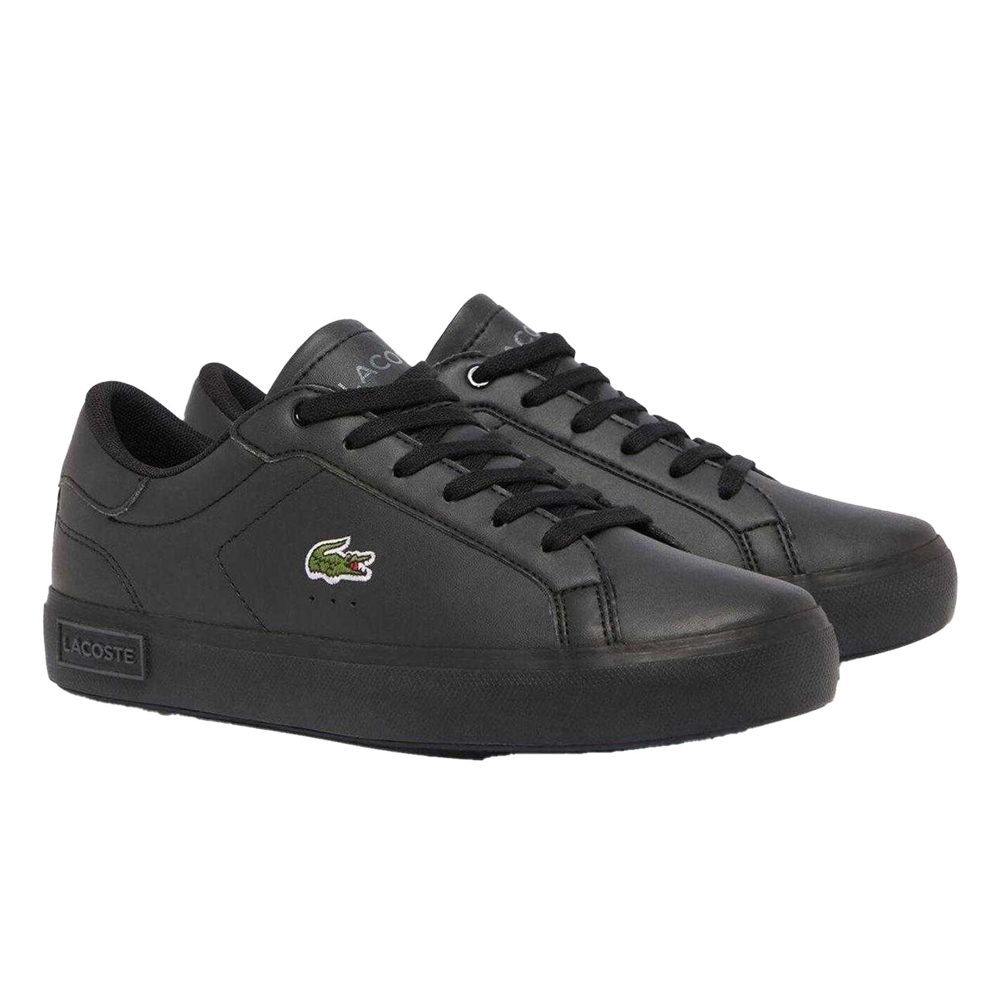 Black - Lifestyle - Lacoste Childrens-Kids Powercourt Trainers