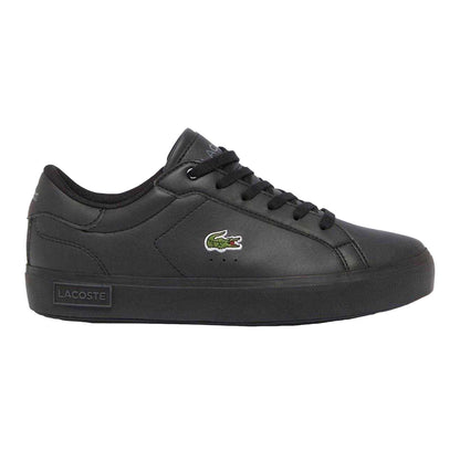 Black - Front - Lacoste Childrens-Kids Powercourt Trainers