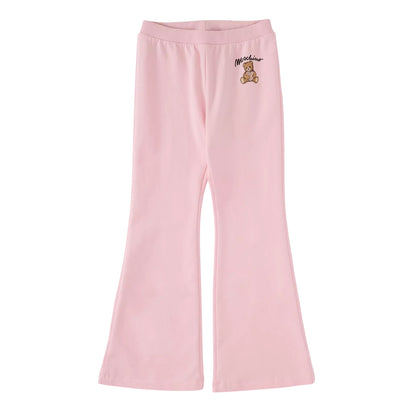 Rose - Front - Moschino Childrens-Kids Soft Leggings
