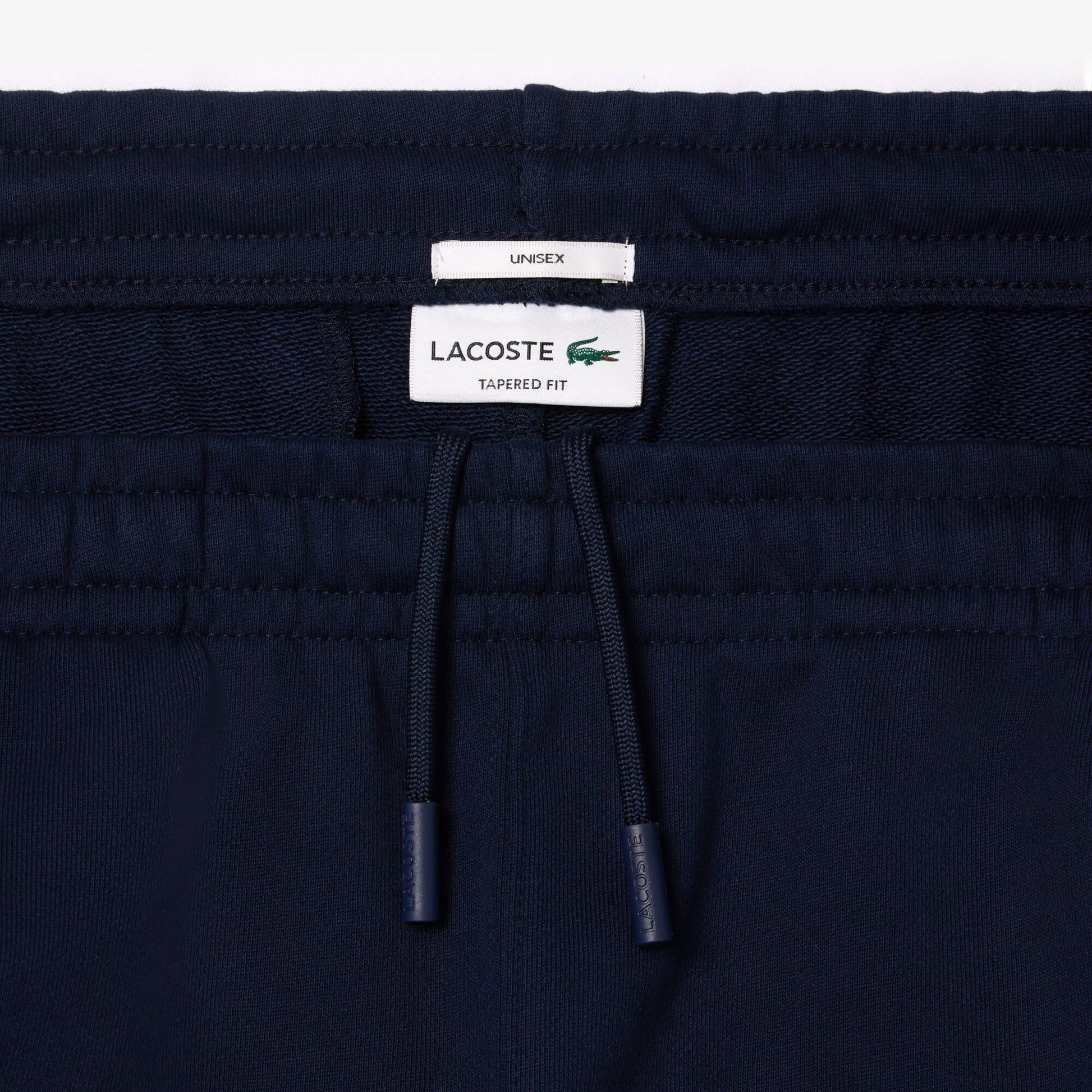 Blue - Close up - Lacoste Unisex Adult Tapered Leg Jogging Bottoms