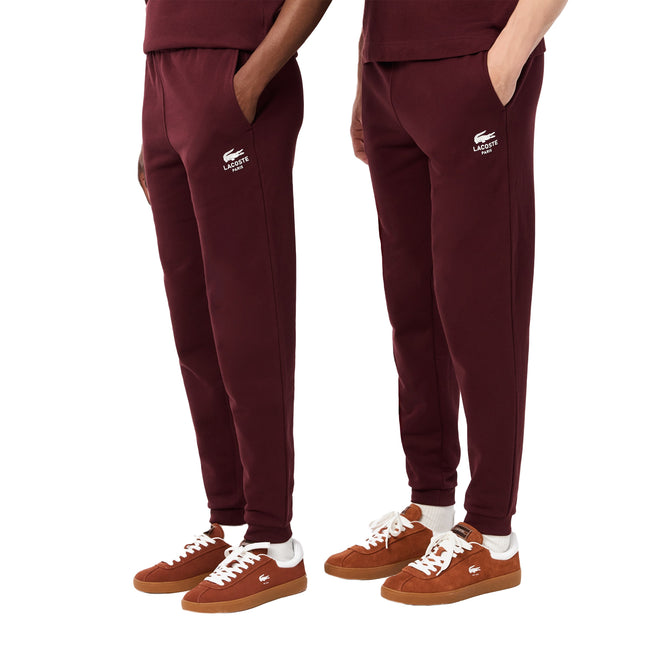 Maroon Red - Pack Shot - Lacoste Unisex Adult Tapered Leg Jogging Bottoms