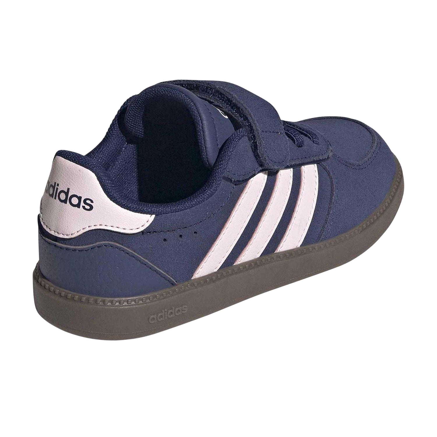 Blue-Pink - Back - Adidas Childrens-Kids BRS Suede Trainers