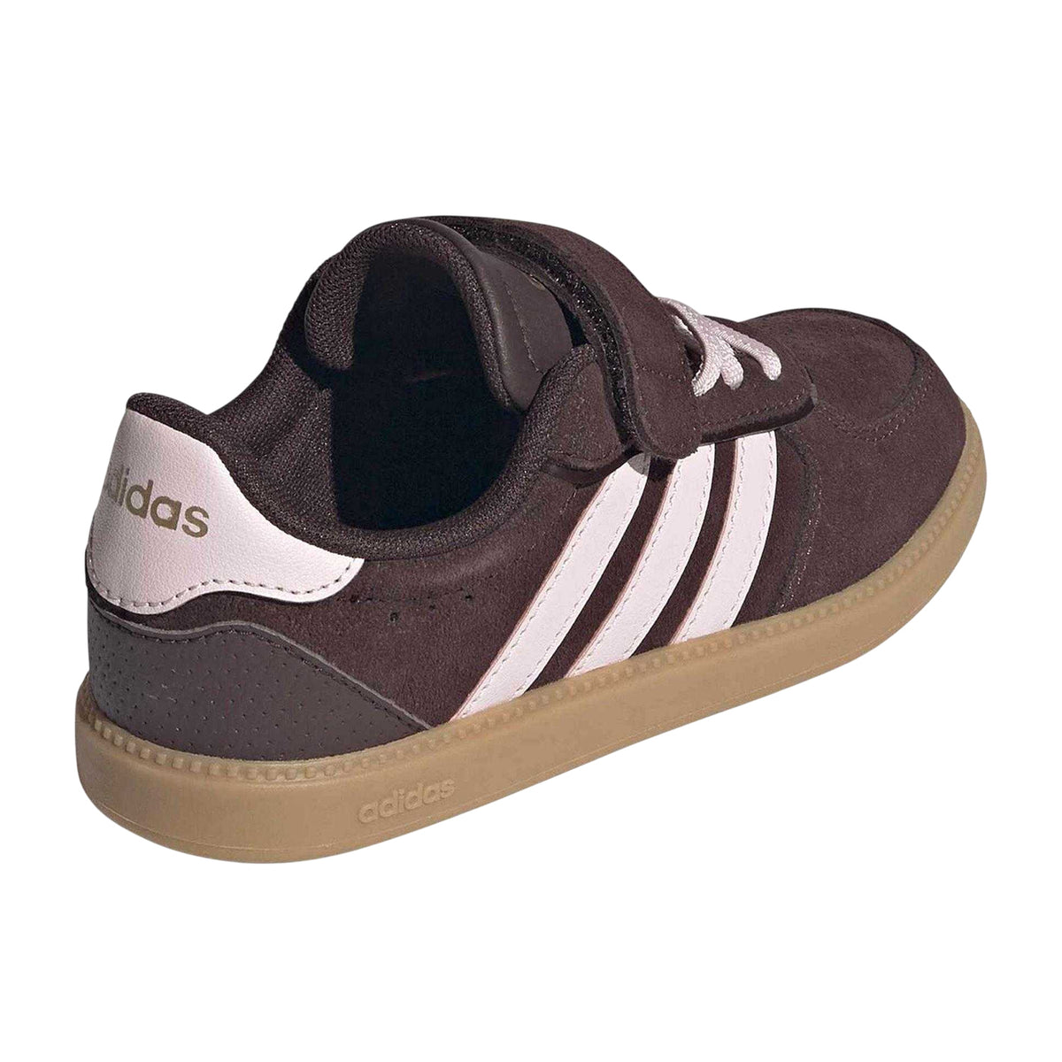 Brown-Pink - Back - Adidas Childrens-Kids BRS Suede Trainers