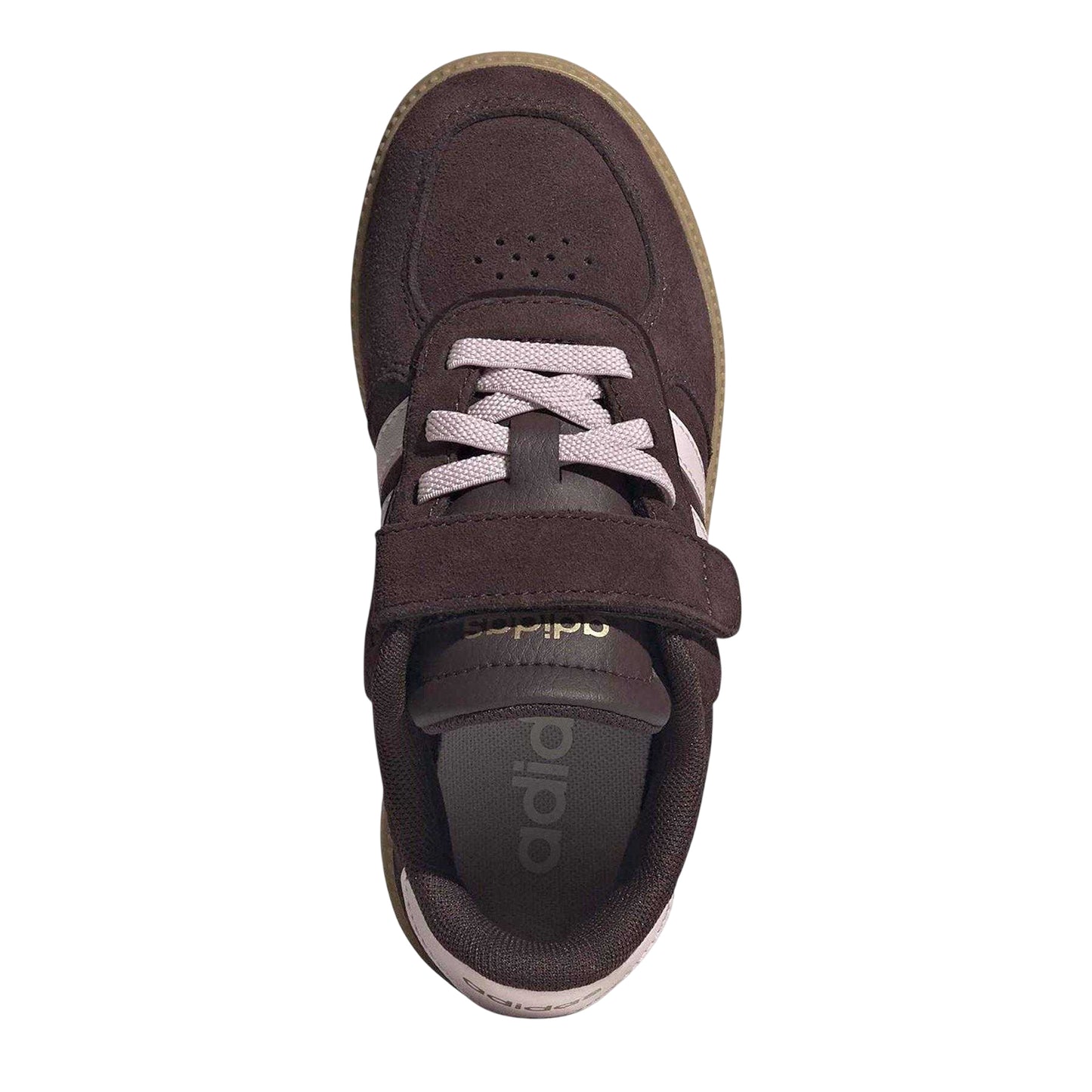 Brown-Pink - Lifestyle - Adidas Childrens-Kids BRS Suede Trainers