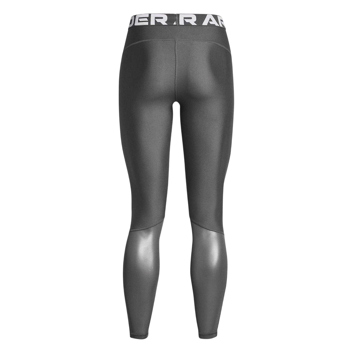 Grey - Back - Under Armour Womens-Ladies HeatGear Leggings