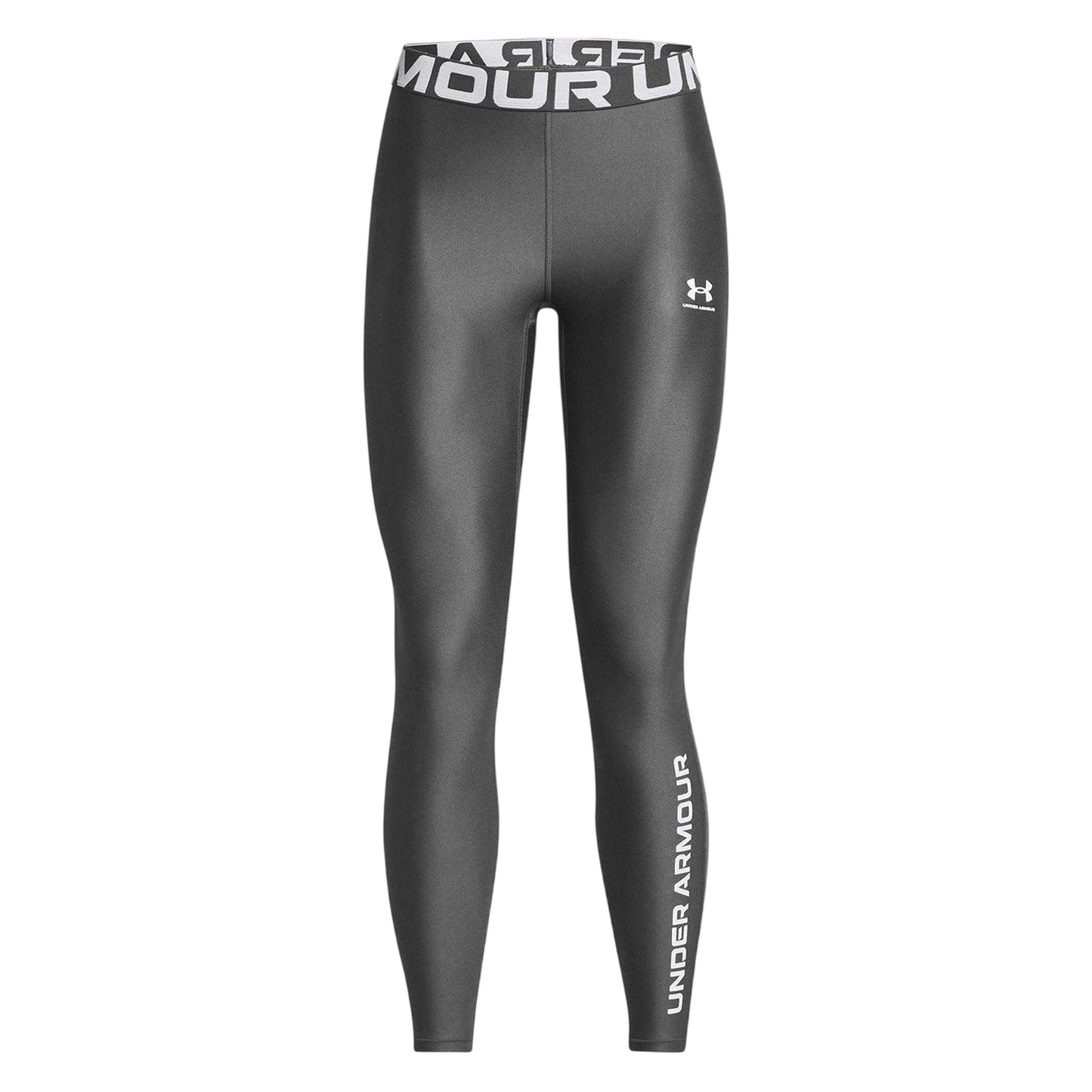 Grey - Front - Under Armour Womens-Ladies HeatGear Leggings