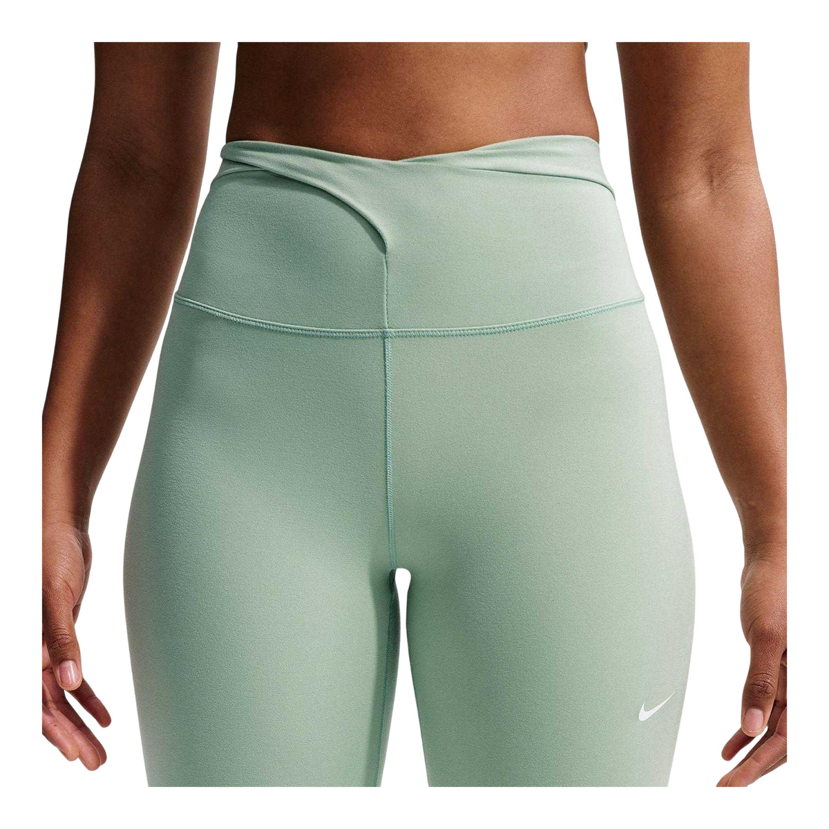 Stem Green - Side - Nike Womens-Ladies One 7-8 Gym Leggings