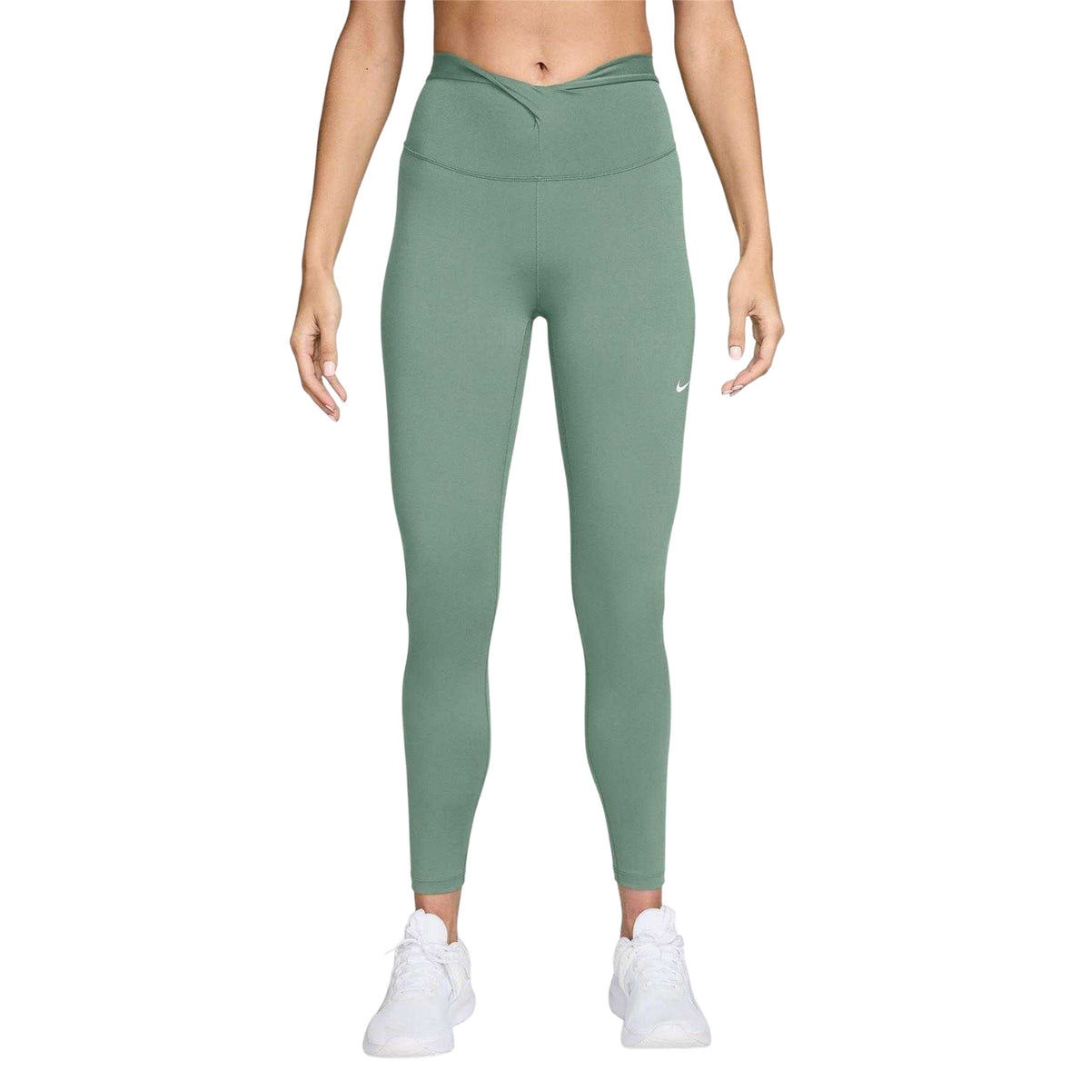 Stem Green - Front - Nike Womens-Ladies One 7-8 Gym Leggings