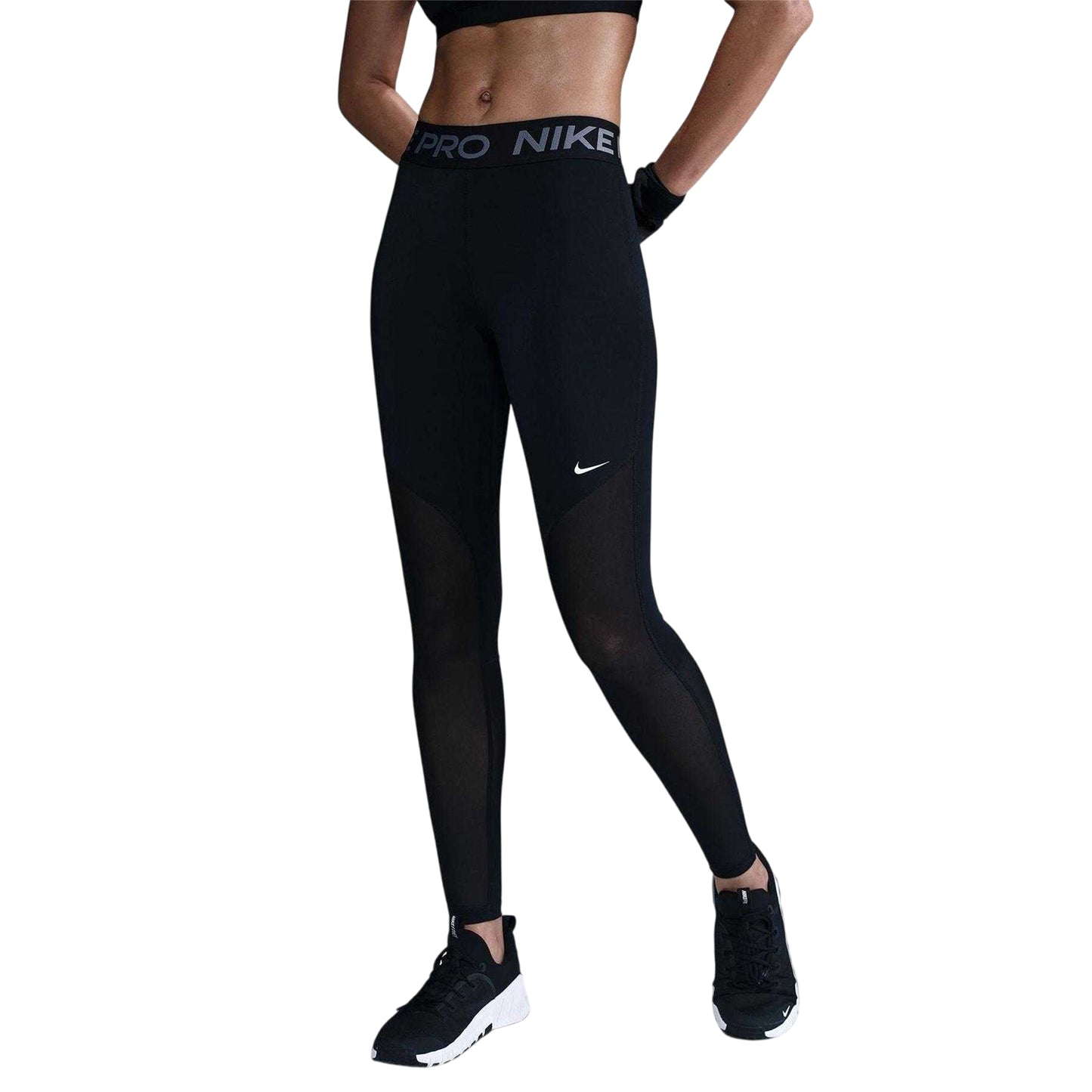 Black - Front - Nike Womens-Ladies Pro Dri-FIT Leggings