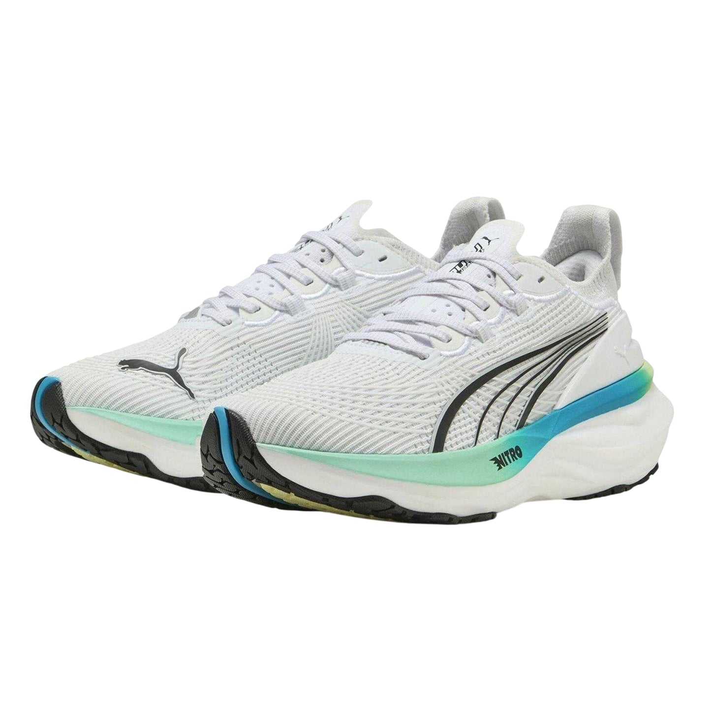 White - Side - Puma Womens-Ladies Foreverrun Nitro 2 Running Shoes