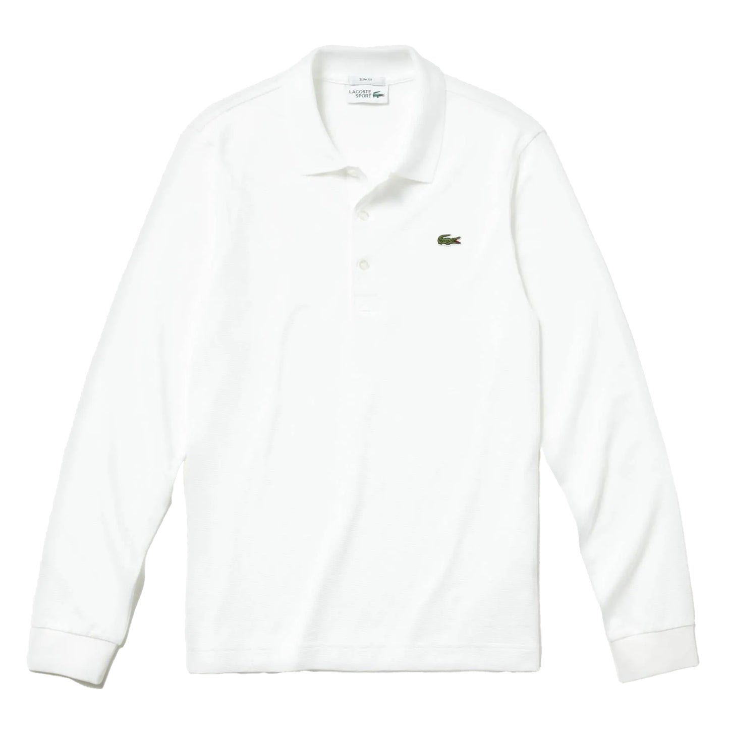 White - Front - Lacoste Mens Long-Sleeved Polo Shirt