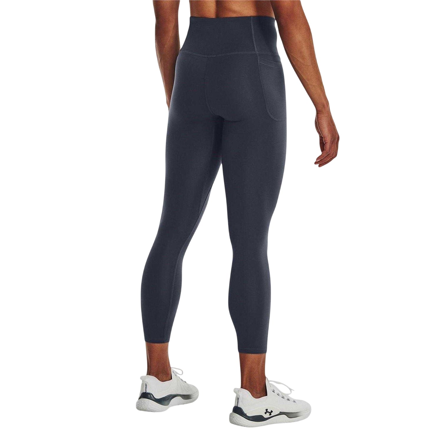 Downpour Grey - Back - Under Armour Womens-Ladies Motion Performance Running Tights