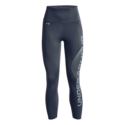 Downpour Grey - Front - Under Armour Womens-Ladies Motion Performance Running Tights