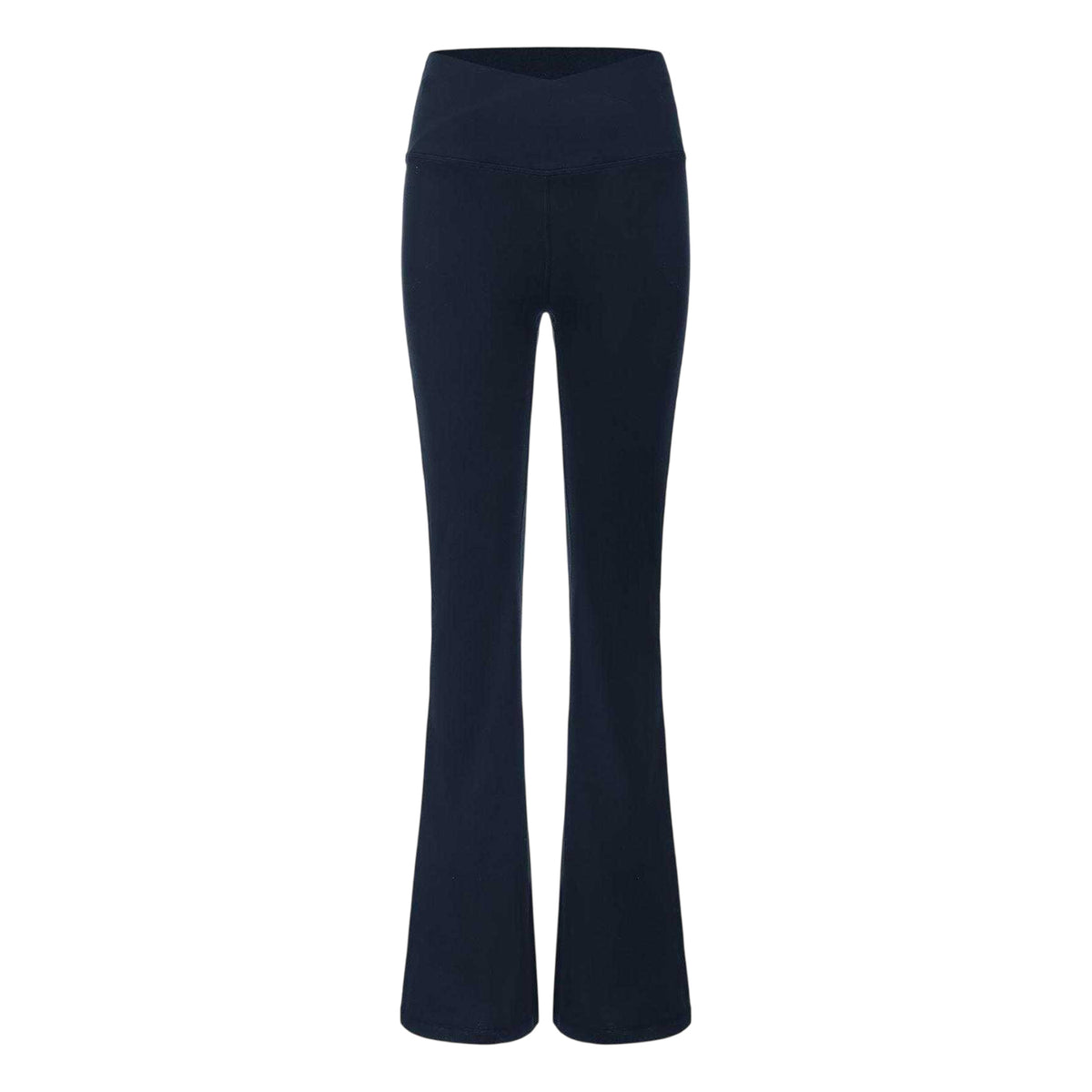 Blue - Front - LA Gear Womens-Ladies Crossover Flared Leggings
