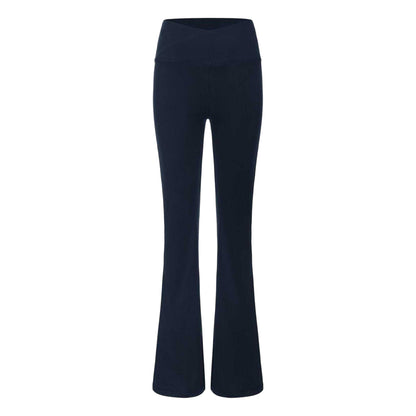 Blue - Front - LA Gear Womens-Ladies Crossover Flared Leggings
