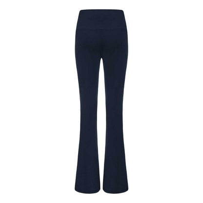 Blue - Back - LA Gear Womens-Ladies Crossover Flared Leggings