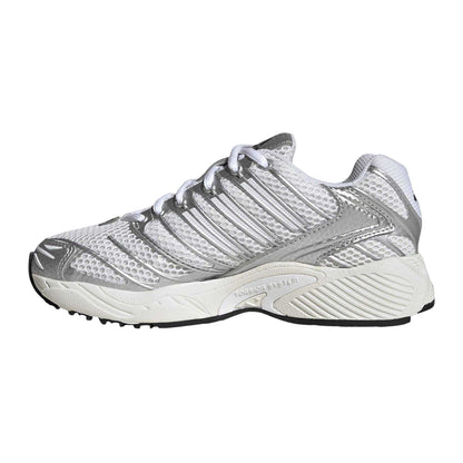 White-Silver - Side - Adidas Childrens-Kids Adistar Running Trainers