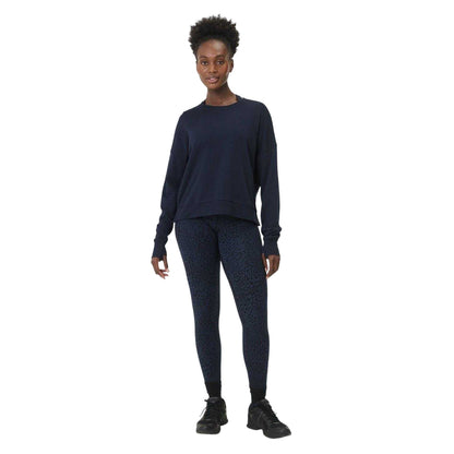 Blue - Side - Sweaty Betty Womens-Ladies Leopard Print Slim 7-8 Leggings
