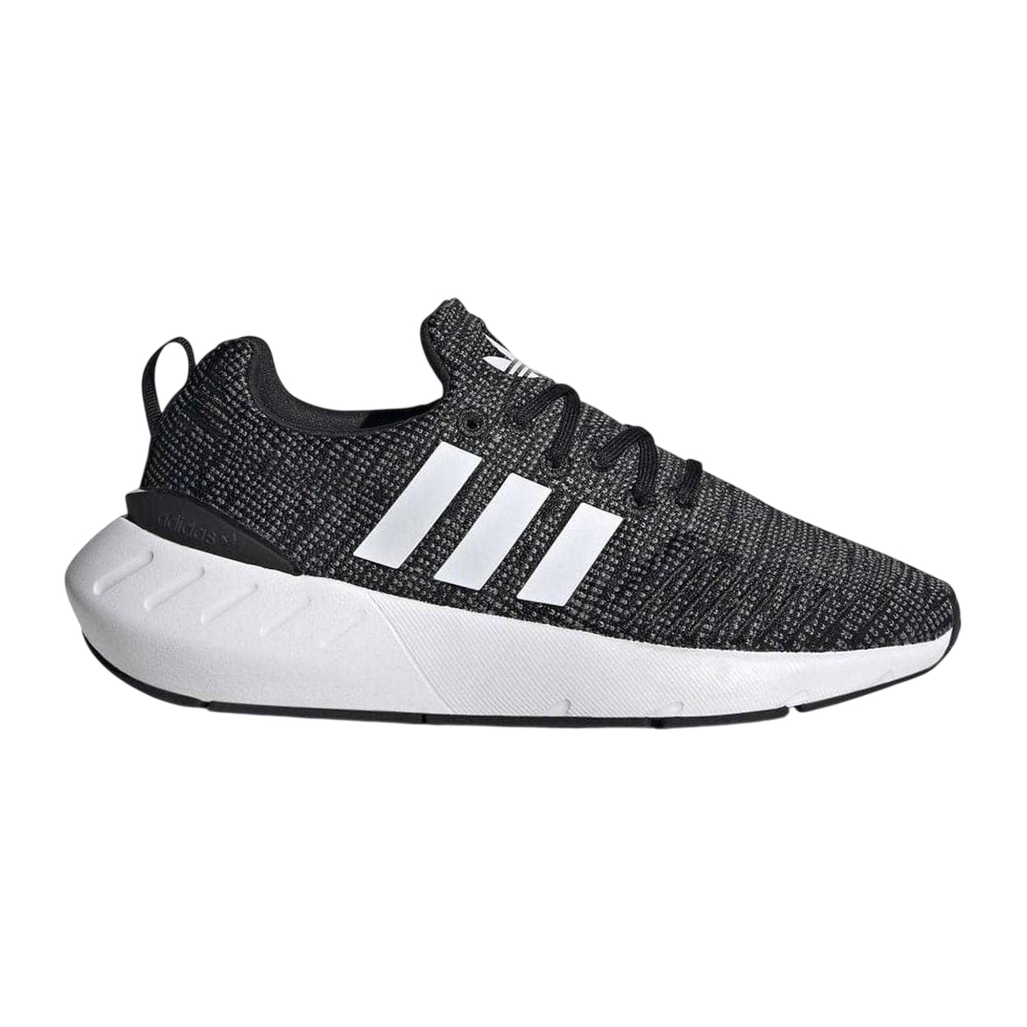 Black-White - Front - Adidas Childrens-Kids Swift Run 22 Trainers