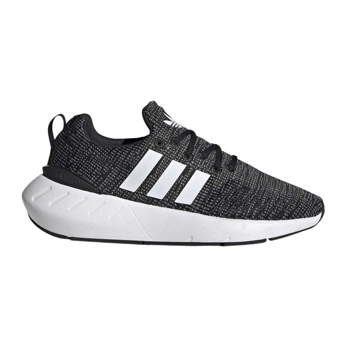 Black-White - Front - Adidas Childrens-Kids Swift Run 22 Trainers