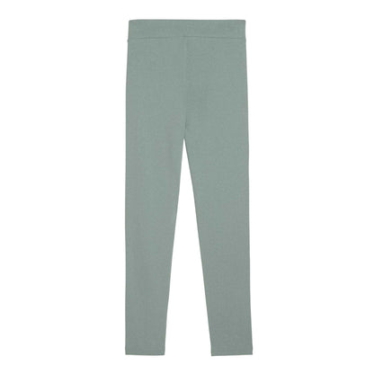 Green - Back - Puma Childrens-Kids Side Stripe Running Leggings