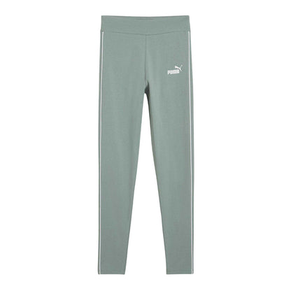 Green - Front - Puma Childrens-Kids Side Stripe Running Leggings