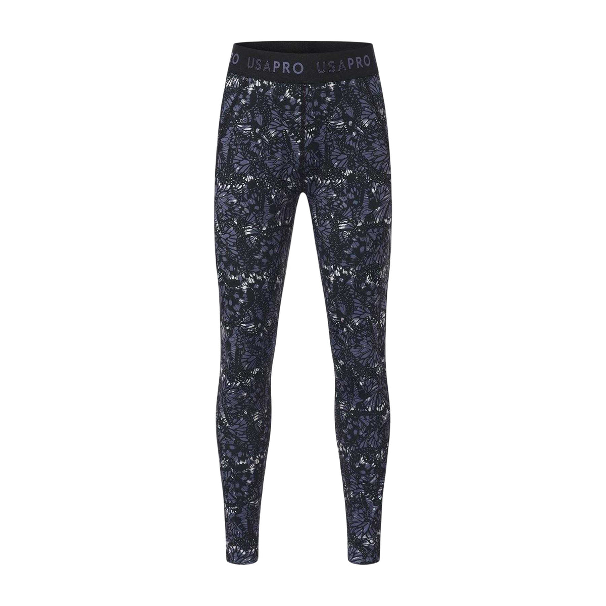 Black - Front - USA Pro Girls Pro Leggings