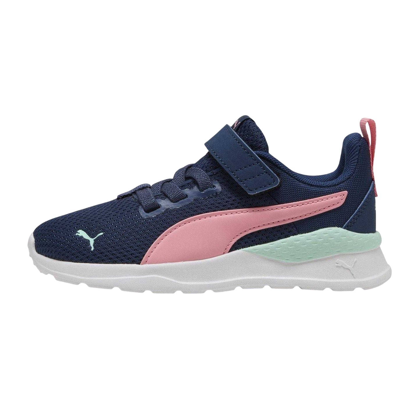 Persian Blue-Pink - Back - Puma Childrens-Kids Anzarun Lite Low Flat Trainers