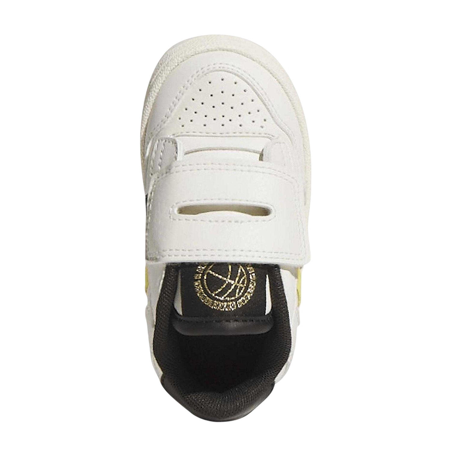 Off White-Core Black - Lifestyle - Adidas Childrens-Kids Rapid Court 3 Stripes Low Trainers