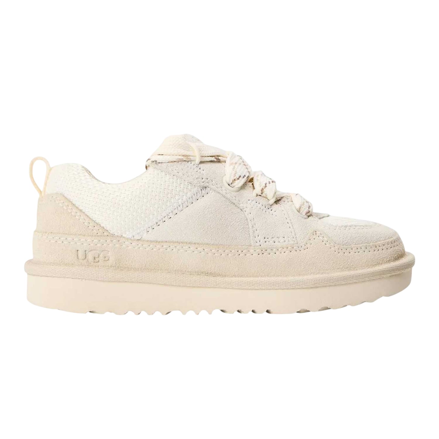 Jasmine - Front - UGG Childrens-Kids Lowmel Suede Low Platform Trainers